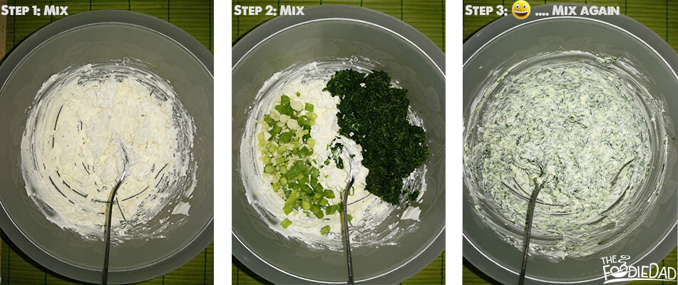 spinach and feta stuffed chicken step 1