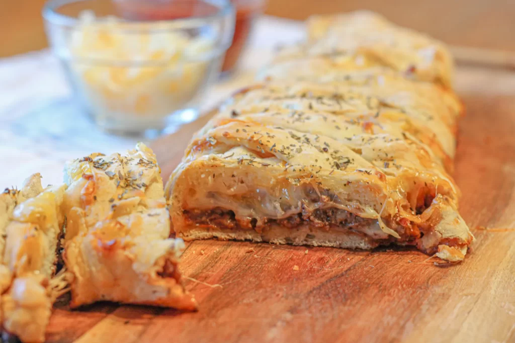 Pizza Braid With Puff Pastry